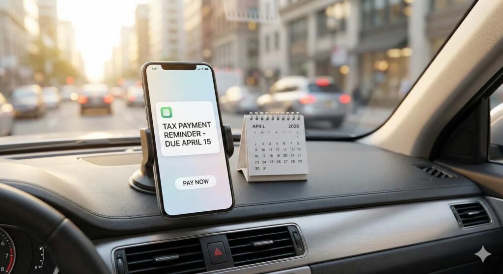 Calculating 2026 quarterly taxes for Uber and Lyft drivers using IRS Publication 505