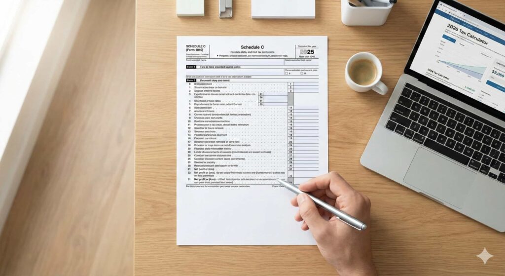 Step-by-step guide to filling out IRS Schedule C for 1099 freelancers